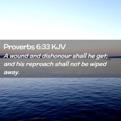 Proverbs 6:33 KJV Free Bible Images