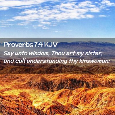 Proverbs 7:4 KJV Free Bible Images