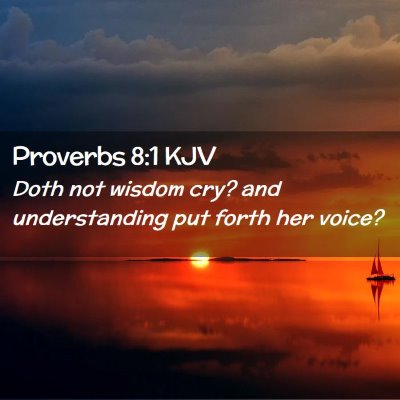 Proverbs 8:1 KJV Free Bible Images