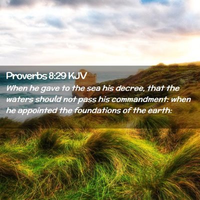 Proverbs 8:29 KJV Free Bible Images