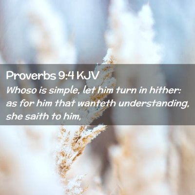 Proverbs 9:4 KJV Free Bible Images