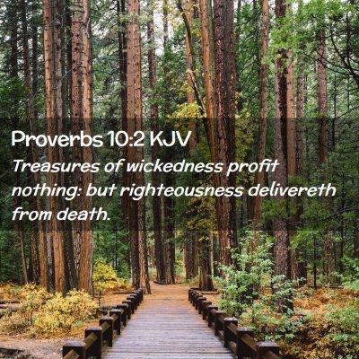 Proverbs 10:2 KJV Free Bible Images