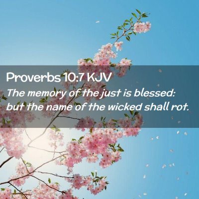 Proverbs 10:7 KJV Free Bible Images