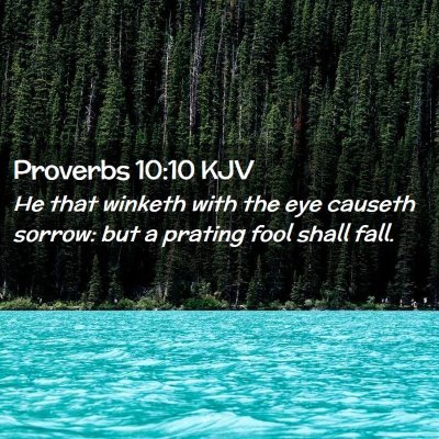 Proverbs 10:10 KJV Free Bible Images