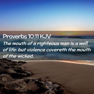 Proverbs 10:11 KJV Free Bible Images