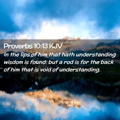 Proverbs 10:13 KJV Free Bible Images