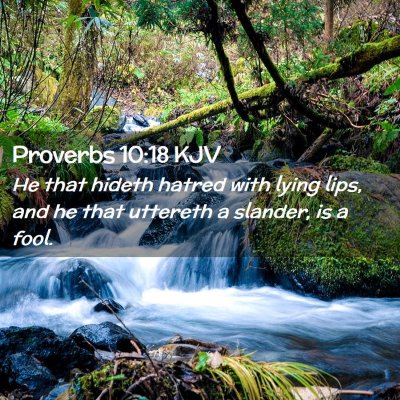 Proverbs 10:18 KJV Free Bible Images