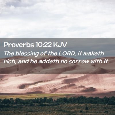 Proverbs 10:22 KJV Free Bible Images