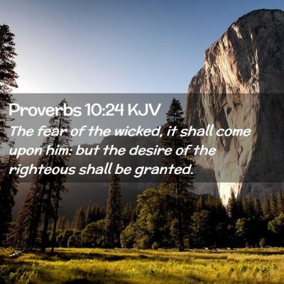 Proverbs 10:24 KJV Free Bible Images