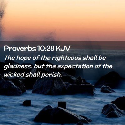 Proverbs 10:28 KJV Free Bible Images