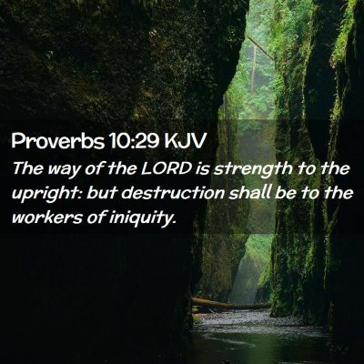 Proverbs 10:29 KJV Free Bible Images