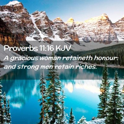 Proverbs 11:16 KJV Free Bible Images