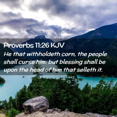 Proverbs 11:26 KJV Free Bible Images