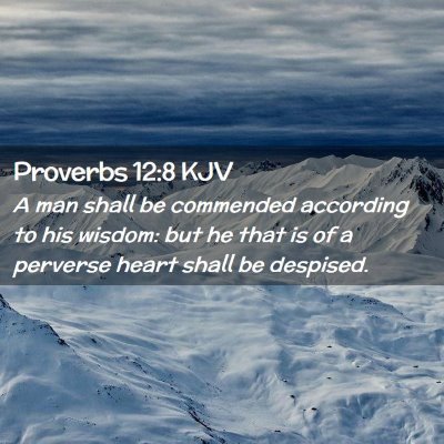 Proverbs 12:8 KJV Free Bible Images