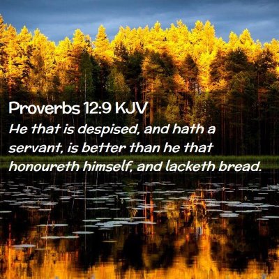 Proverbs 12:9 KJV Free Bible Images