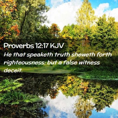 Proverbs 12:17 KJV Free Bible Images