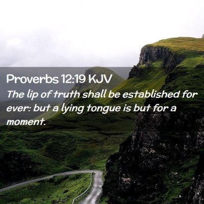 Proverbs 12:19 KJV Free Bible Images