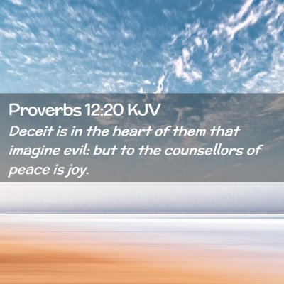 Proverbs 12:20 KJV Free Bible Images