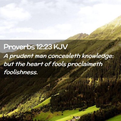 Proverbs 12:23 KJV Free Bible Images