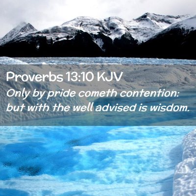 Proverbs 13:10 KJV Free Bible Images