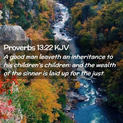 Proverbs 13:22 KJV Free Bible Images