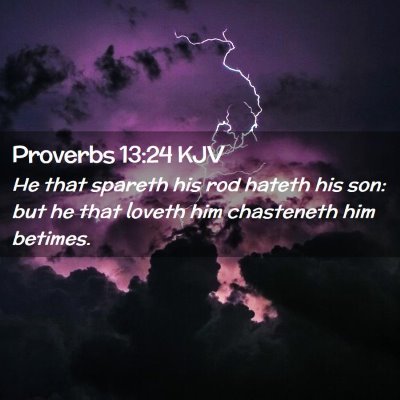 Proverbs 13:24 KJV Free Bible Images