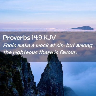 Proverbs 14:9 KJV Free Bible Images