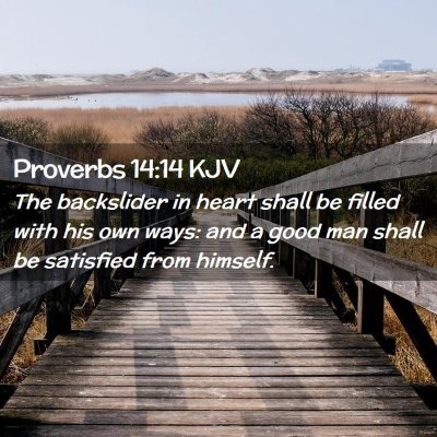 Proverbs 14:14 KJV Free Bible Images