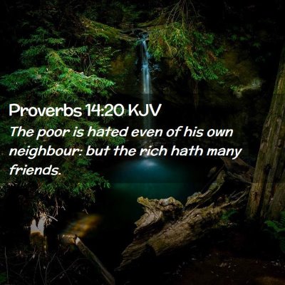 Proverbs 14:20 KJV Free Bible Images