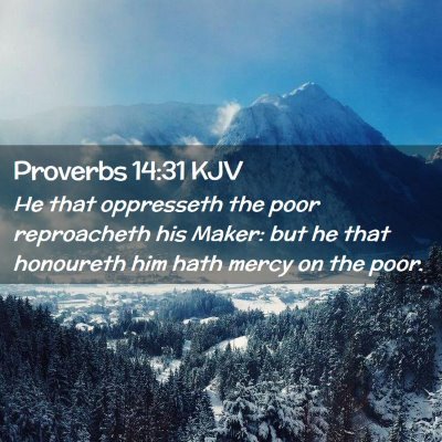 Proverbs 14:31 KJV Free Bible Images