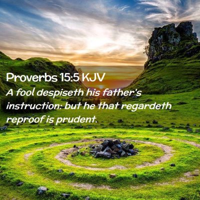 Proverbs 15:5 KJV Free Bible Images