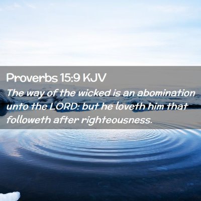 Proverbs 15:9 KJV Free Bible Images