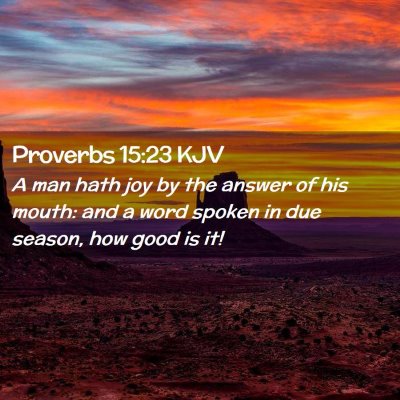 Proverbs 15:23 KJV Free Bible Images