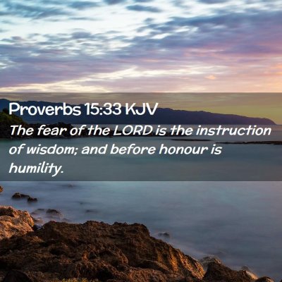 Proverbs 15:33 KJV Free Bible Images