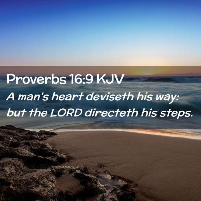 Proverbs 16:9 KJV Free Bible Images