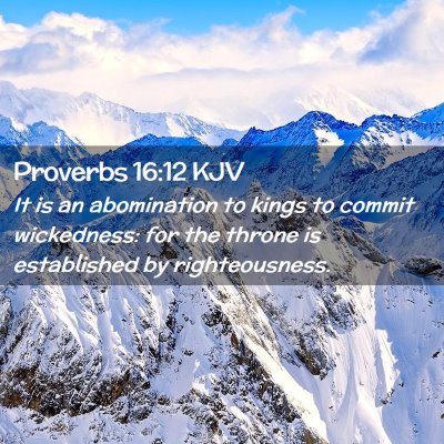 Proverbs 16:12 KJV Free Bible Images