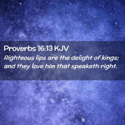 Proverbs 16:13 KJV Free Bible Images