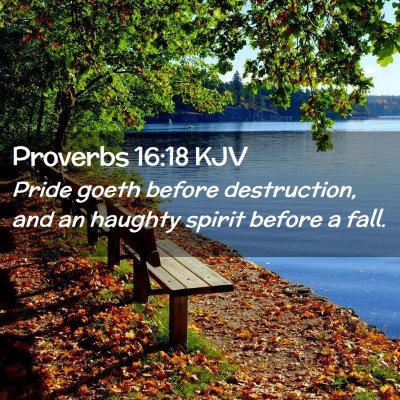 Proverbs 16:18 KJV Free Bible Images