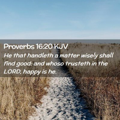 Proverbs 16:20 KJV Free Bible Images