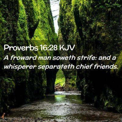 Proverbs 16:28 KJV Free Bible Images