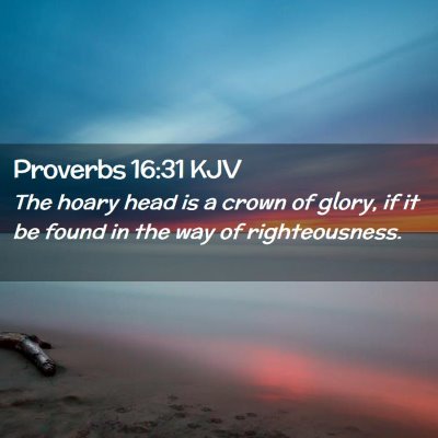 Proverbs 16:31 KJV Free Bible Images