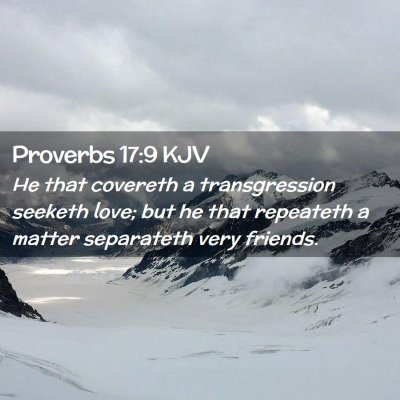 Proverbs 17:9 KJV Free Bible Images