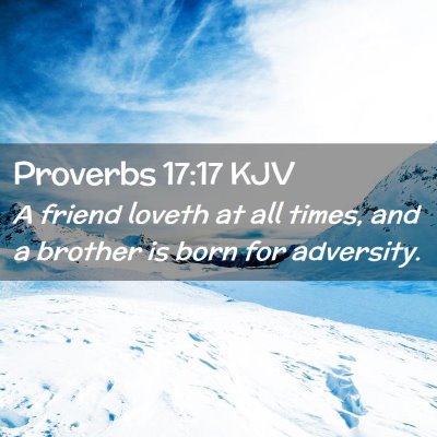 Proverbs 17:17 KJV Free Bible Images