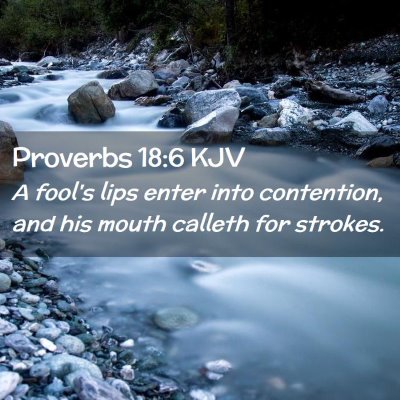 Proverbs 18:6 KJV Free Bible Images