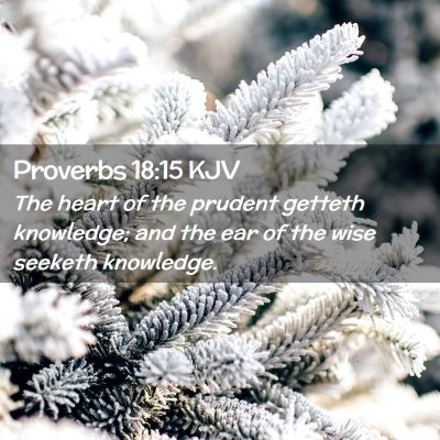 Proverbs 18:15 KJV Free Bible Images