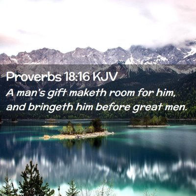 Proverbs 18:16 KJV Free Bible Images