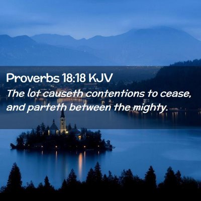 Proverbs 18:18 KJV Free Bible Images