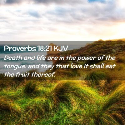 Proverbs 18:21 KJV Free Bible Images