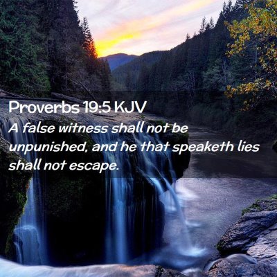 Proverbs 19:5 KJV Free Bible Images