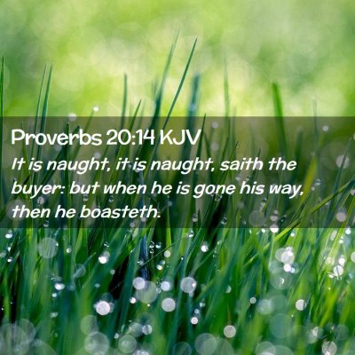 Proverbs 20:14 KJV Free Bible Images